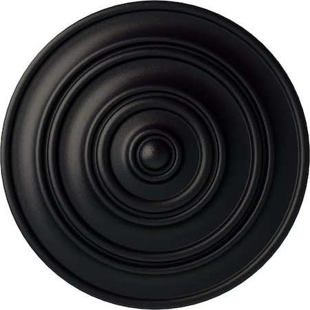Ekena Millwork Classic Ceiling Medallion (Fits Canopies up to 4 1/8"), Hand-Painted Steel Gray, 13 1/4"OD x 1/2"P CM13CLSGS